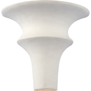 AERIN Lakmos LED 12 inch Plaster White Sconce Wall Light, Small