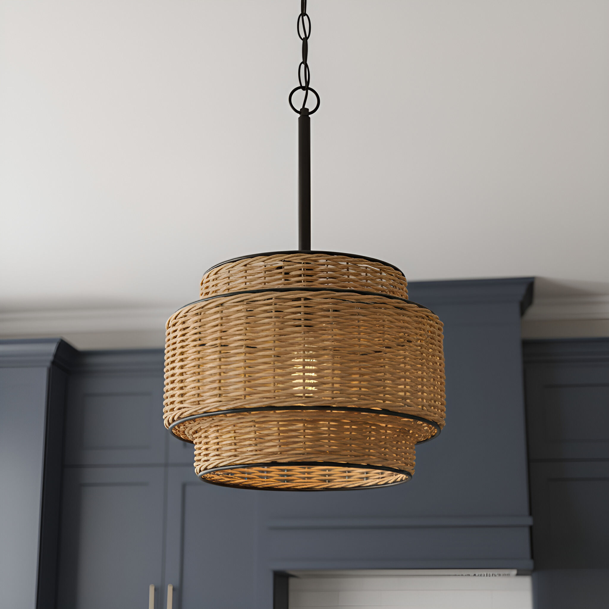 Teton 1 Light 10 inch Matte Black Mini Pendant Ceiling Light