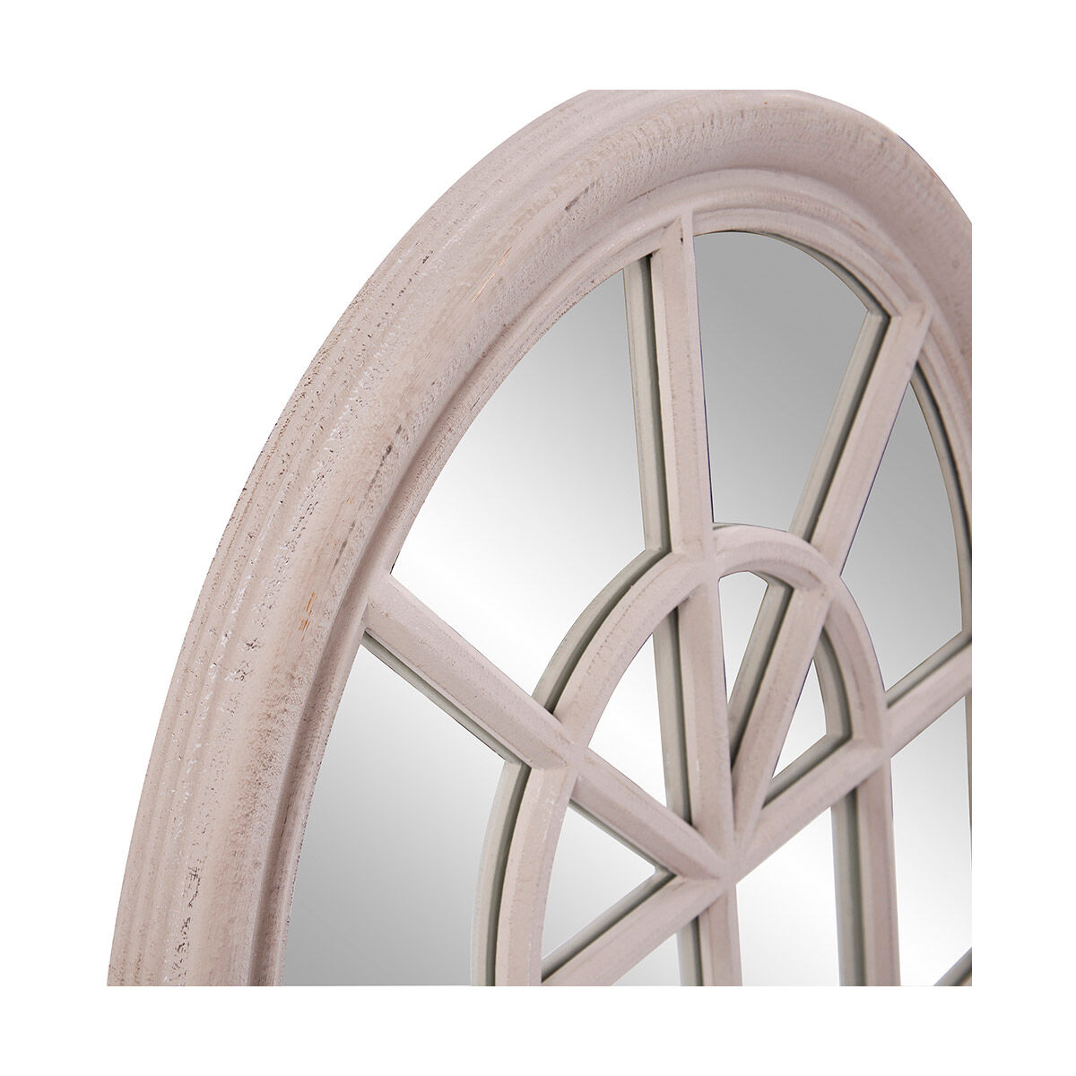 Fenetre 41 X 29 inch Distressed Taupe Wall Mirror