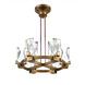 Horizon 6 Light 24 inch Aged Brass Chandelier Ceiling Light