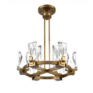 Horizon 6 Light 24 inch Aged Brass Chandelier Ceiling Light