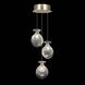 Essence 3 Light 8.5 inch Gold Pendant Ceiling Light