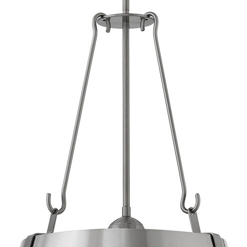 Cartwright 3 Light 19.5 inch Polished Antique Nickel Indoor Chandelier Ceiling Light