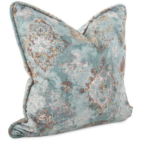 Baroque 24 inch Teal Pillow