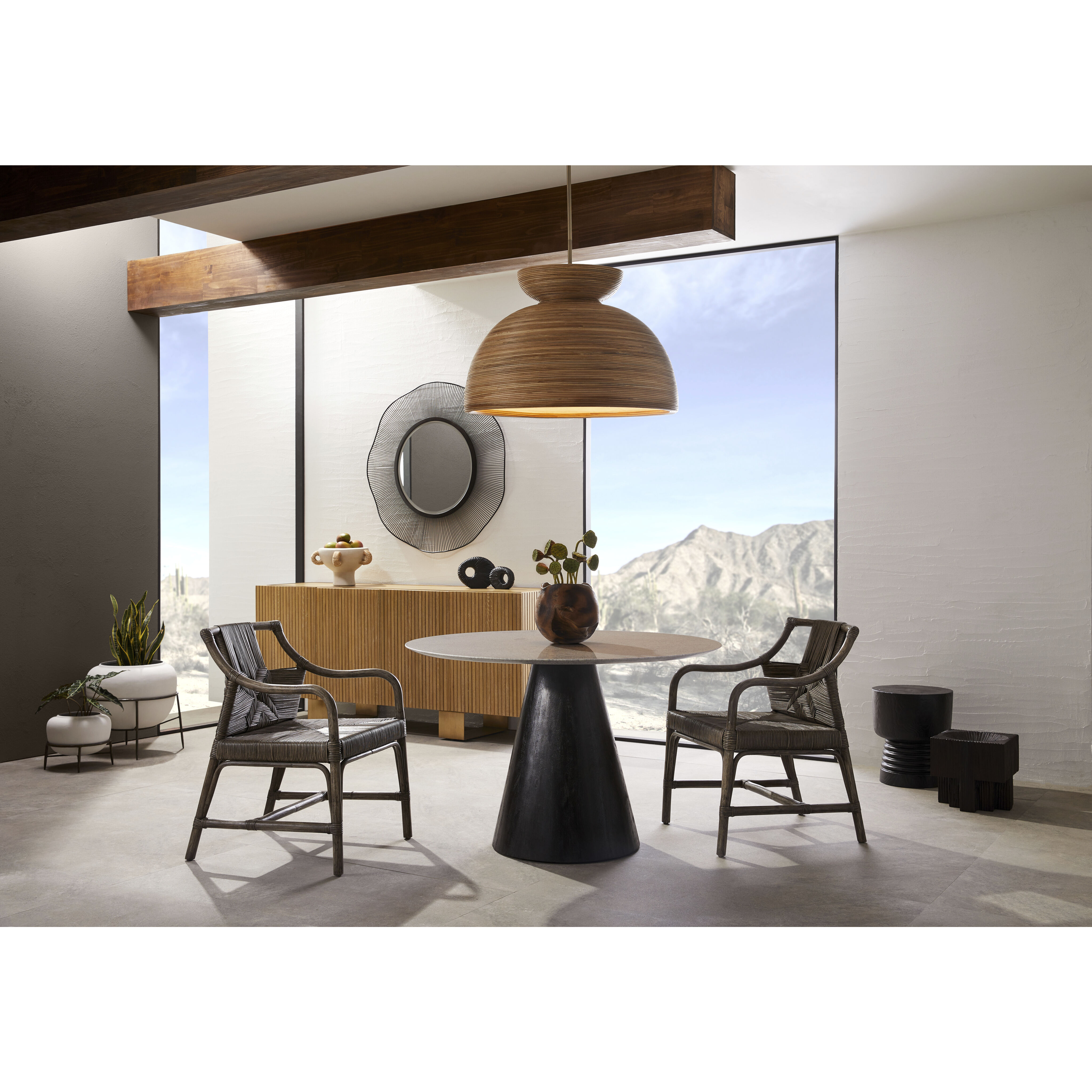 Clint 38 inch Antique Bronze Cocktail Table