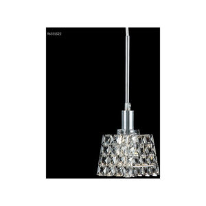 Butterfly 1 Light 4 inch Silver Crystal Chandelier Ceiling Light