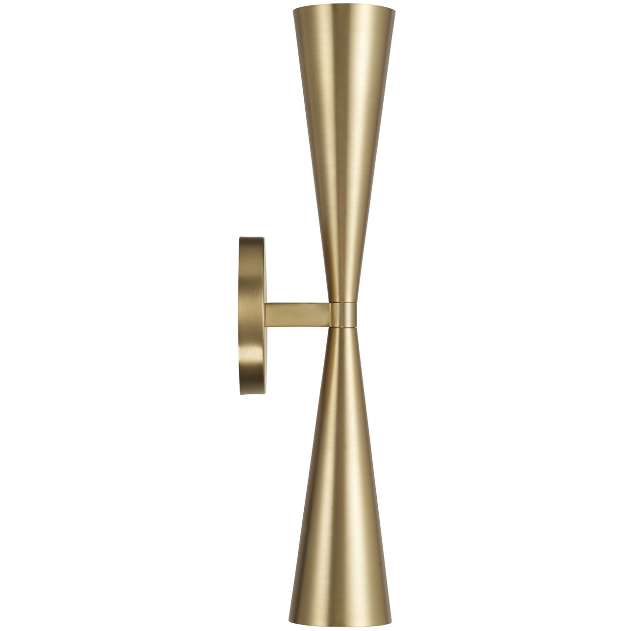 Levi 2 Light 5 inch Matte Brass Sconce Wall Light