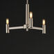 Emana 3 Light 16.25 inch Satin Nickel Chandelier Ceiling Light