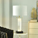 Jasper 32 inch 60 watt Black and White Table Lamp Portable Light in Black/White