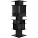 Pisa 77 X 25 X 25 inch Matte Black Shelf