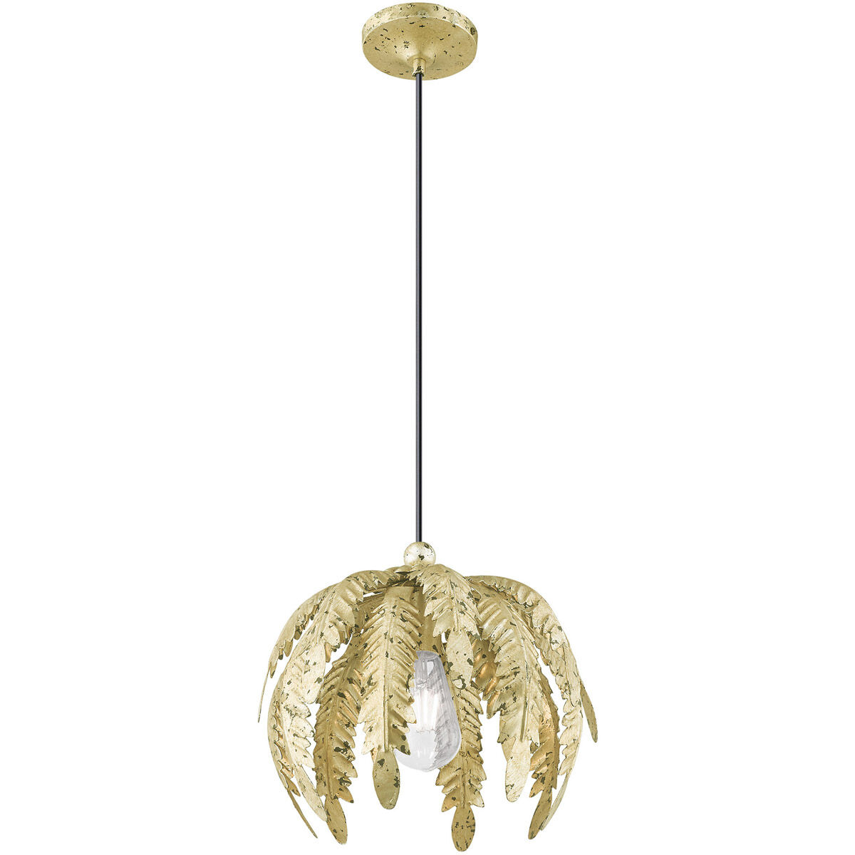 Acanthus 1 Light 12.63 inch Winter Gold Mini Pendant Ceiling Light