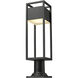 Barwick LED 23.25 inch Black Outdoor Pier Mounted Fixture