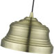 Endicott 1 Light 10 inch Antique Brass Pendant Ceiling Light