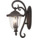 Santa Barbara Outdoor 4 Light 16 inch Textured Matte Black Wall Sconce Wall Light