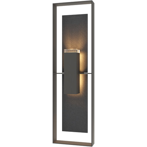 Shadow Box 2 Light 45 inch Natural Iron Outdoor Sconce, Extra Tall
