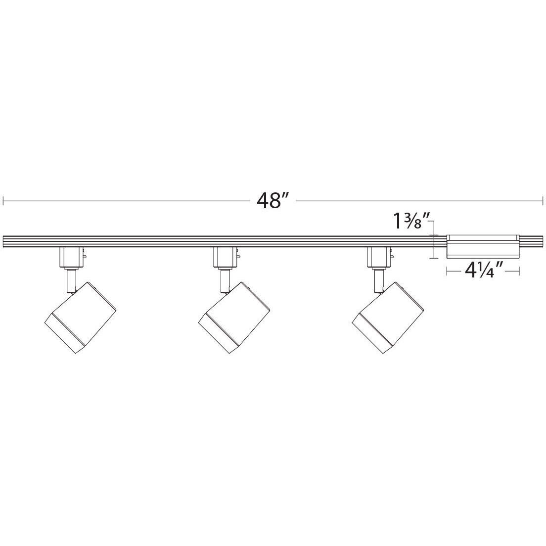Ocularc 3 Light 120 White Track Light Kits Ceiling Light