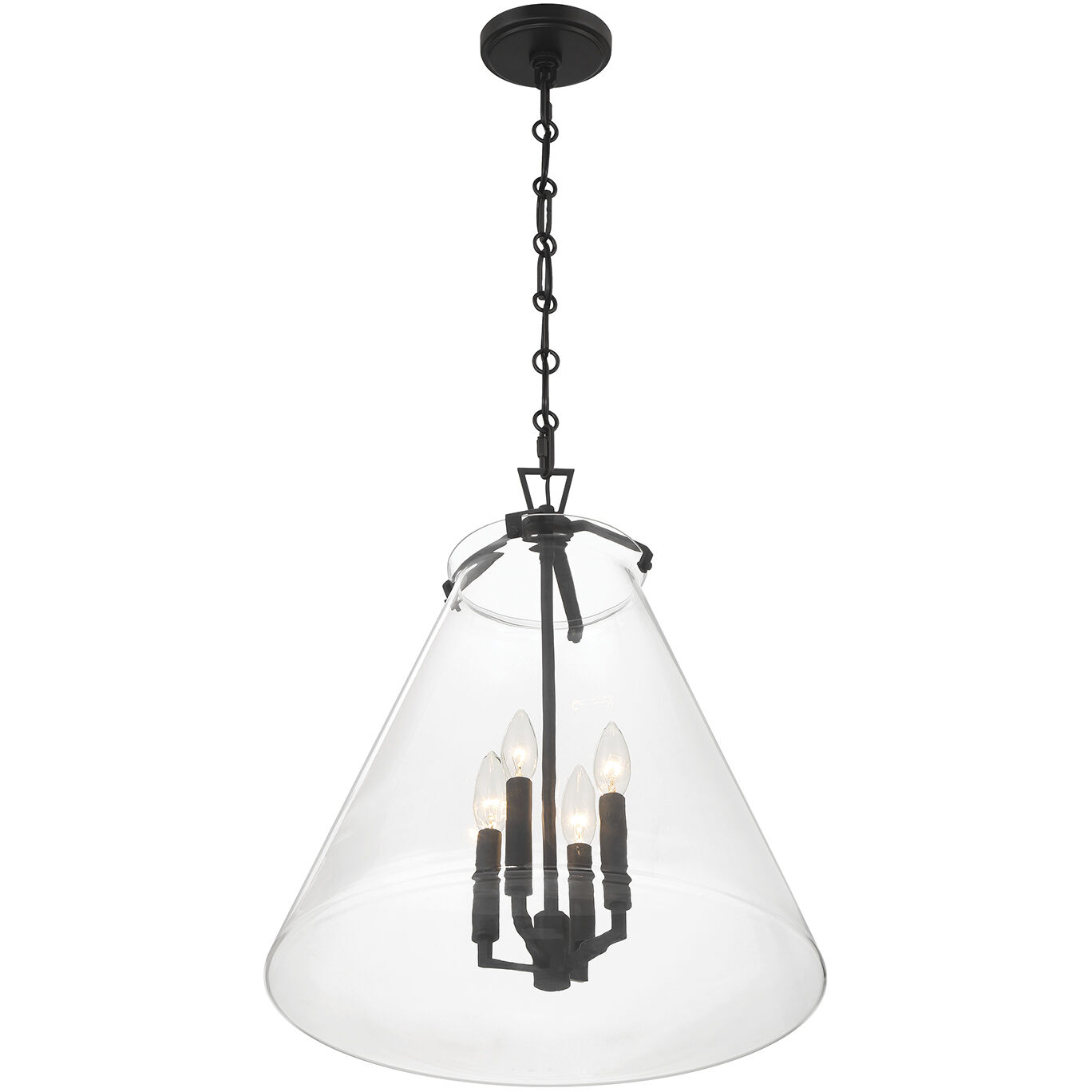 Voss Pendant Ceiling Light in Matte Black