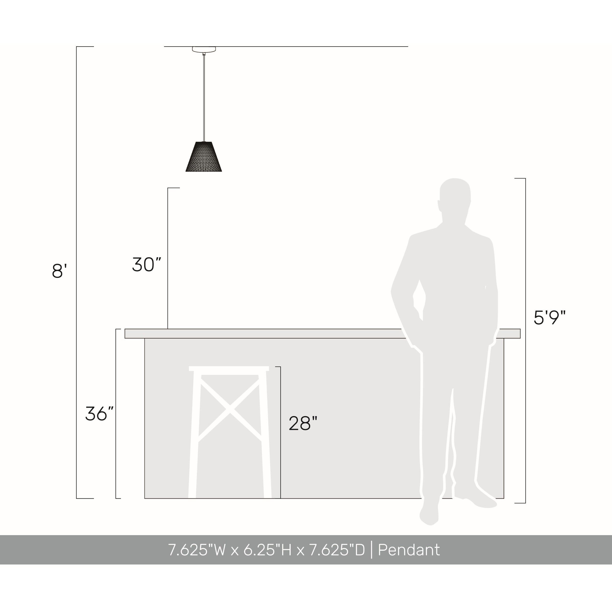Clarus Pendant Ceiling Light in White Sandstone Cement
