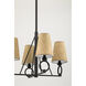 Pendelton 4 Light 24 inch Aged Iron Chandelier Ceiling Light