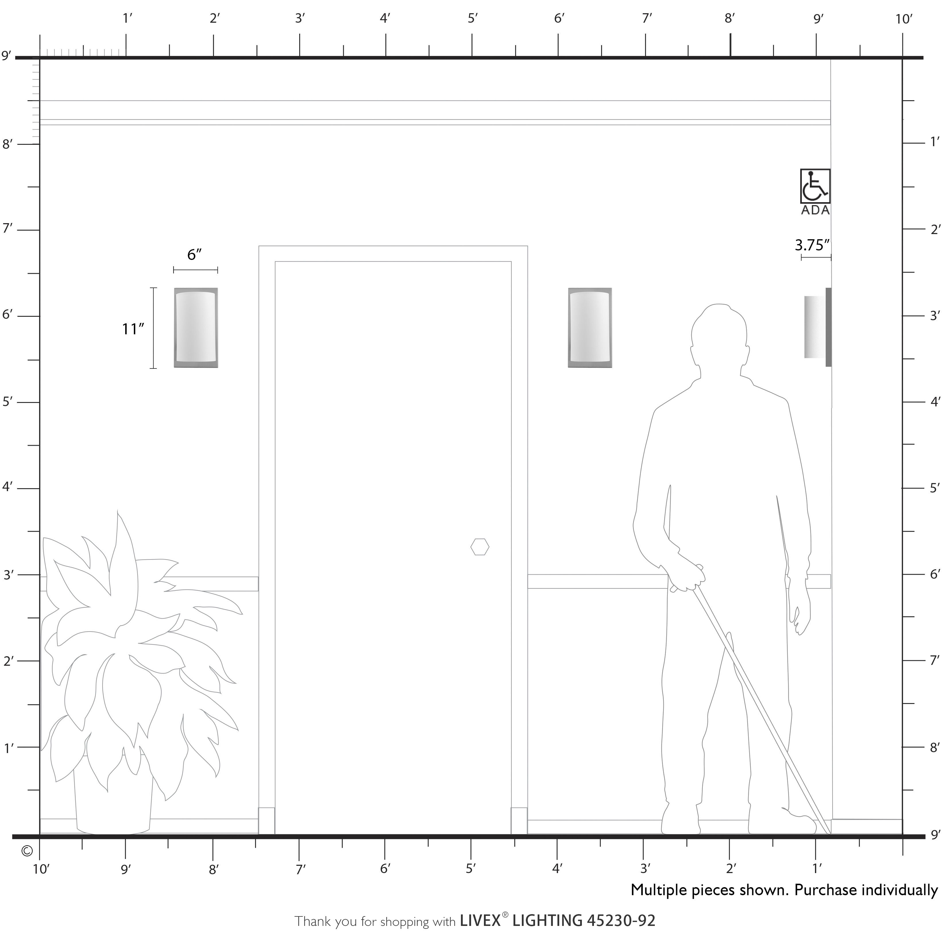 Brenton 1 Light 6 inch English Bronze ADA Wall Sconce Wall Light