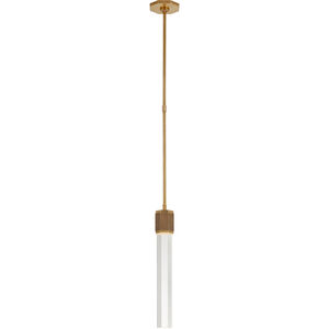 Lauren Rottet Fascio LED 3 inch Hand-Rubbed Antique Brass Pendant Ceiling Light
