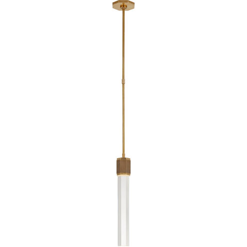 Lauren Rottet Fascio LED 3 inch Hand-Rubbed Antique Brass Pendant Ceiling Light