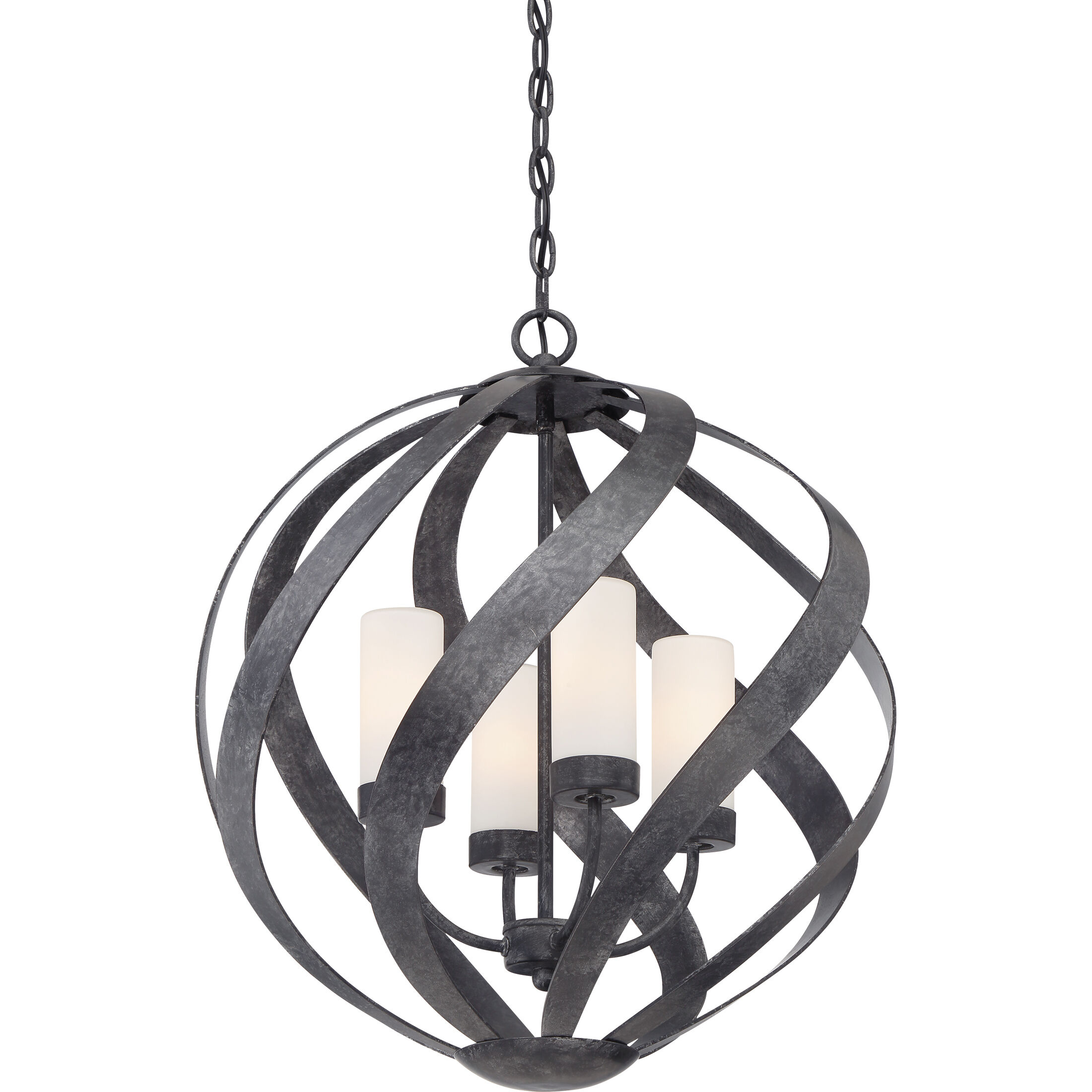 Blacksmith 4 Light 20 inch Old Black Finish Pendant Ceiling Light