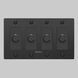 4G 100-120 Black Dimmer Switch, LED