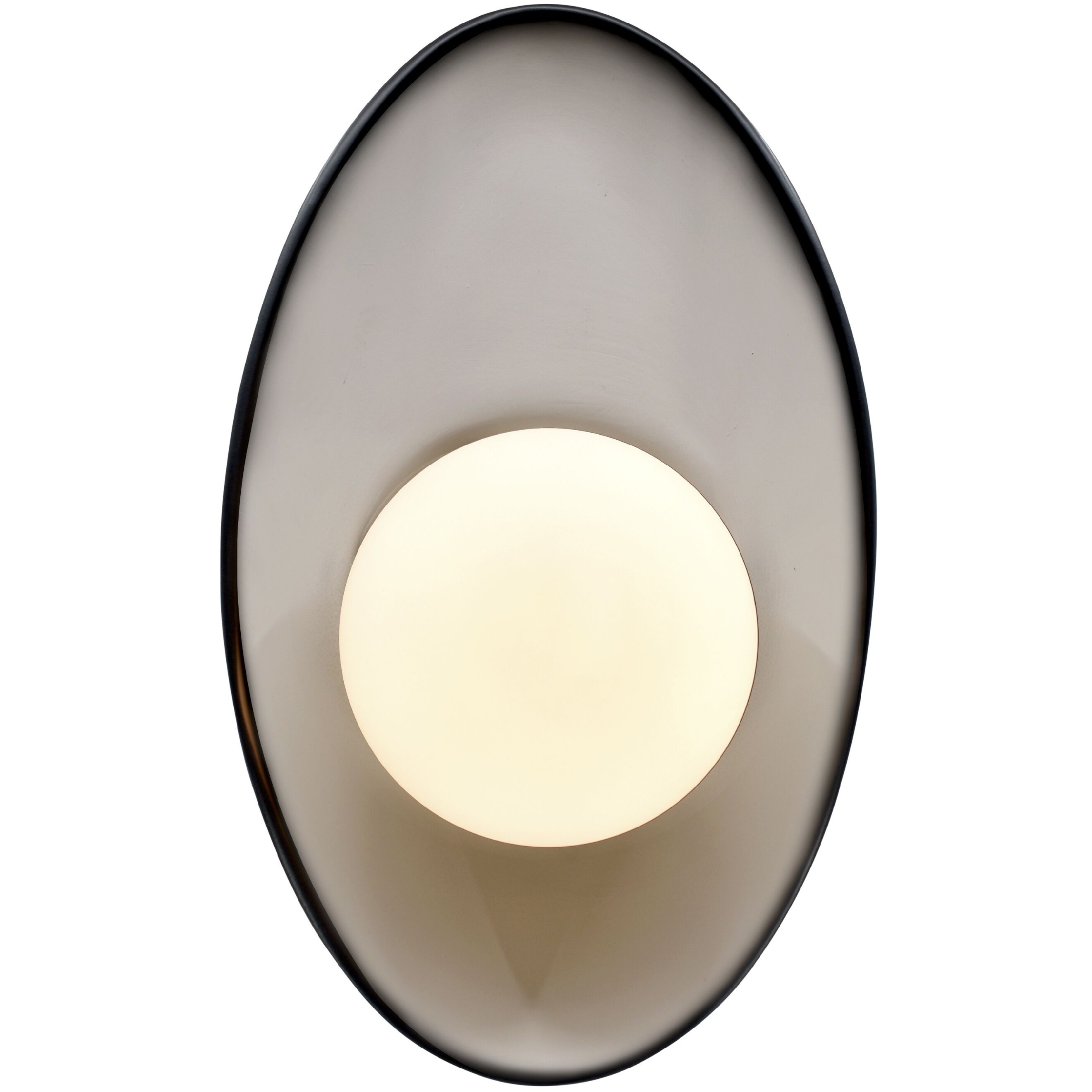 Ambiance LED 7.5 inch Gloss Black and Matte White Wall Sconce Wall Light