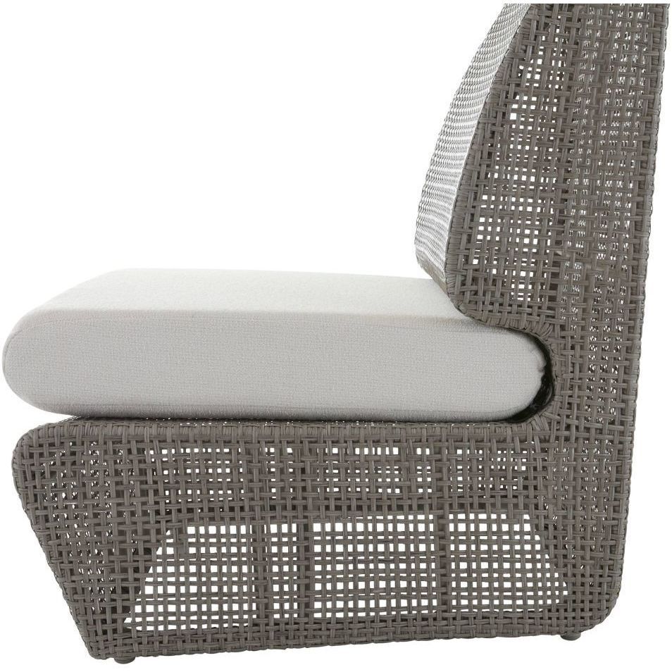 Dupont Pearl and Weathered Gray Outdoor Chair