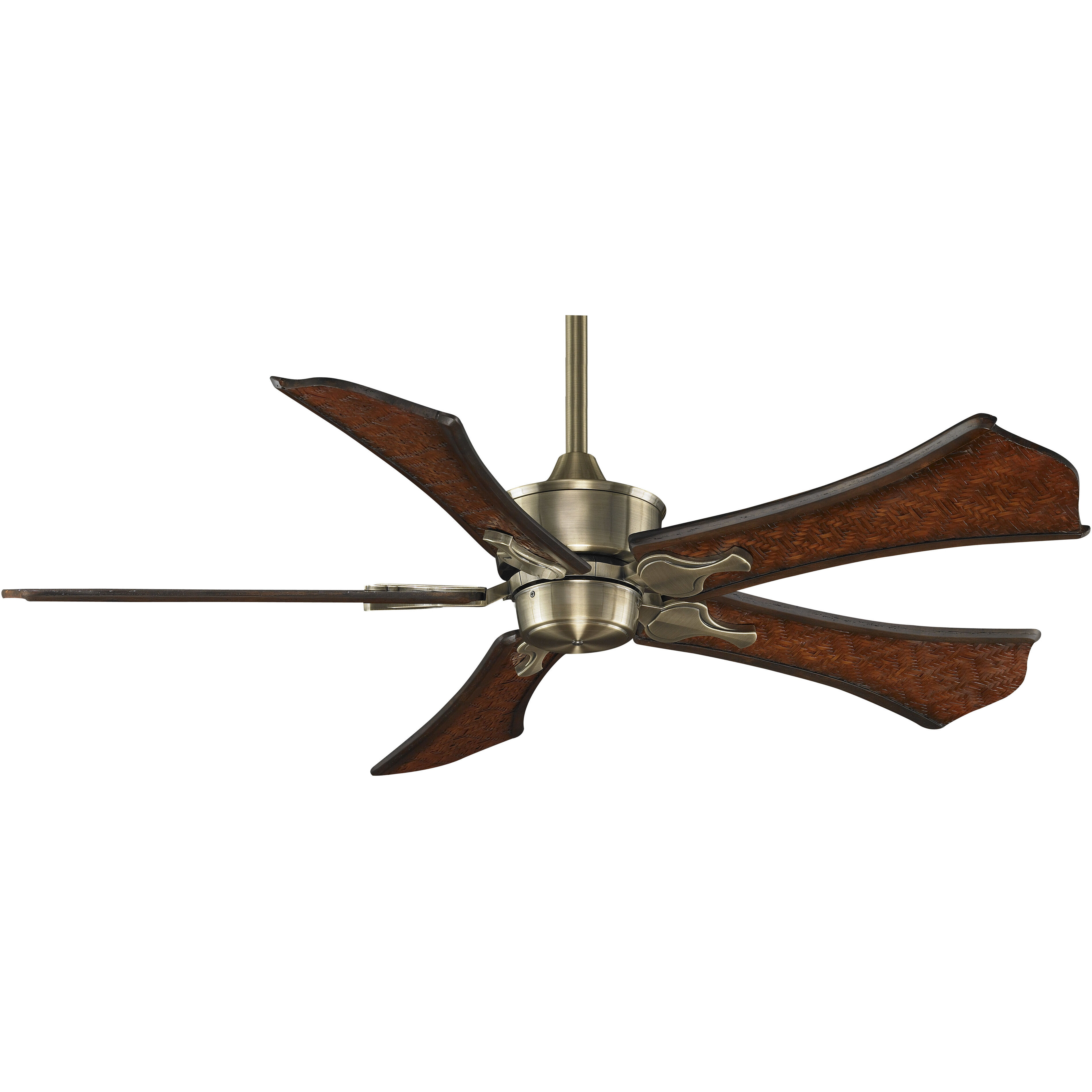 Blades Wood Antique Bamboo/Walnut 22.12 inch Each Fan Blades