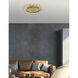 Camila LED 16 inch Aged Brass Flush Mount Ceiling Light