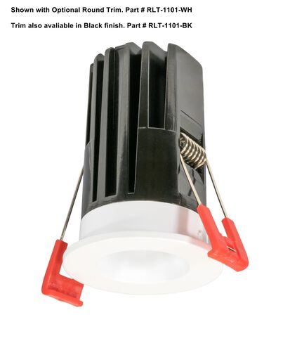 Micro White Downlight, Trimmed Recessed Light Engine