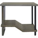 Riverview 28 X 25 inch Polished Slate with Natural and Black Accent Table