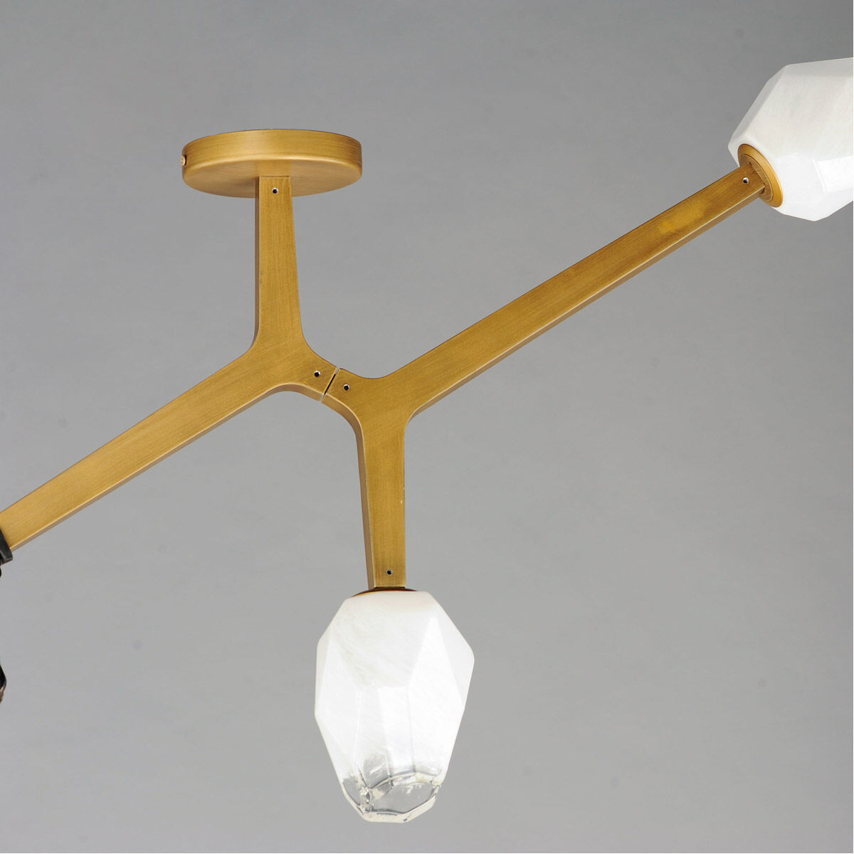 Blossom LED 20 inch Natural Aged Brass Flush Mount Ceiling Light