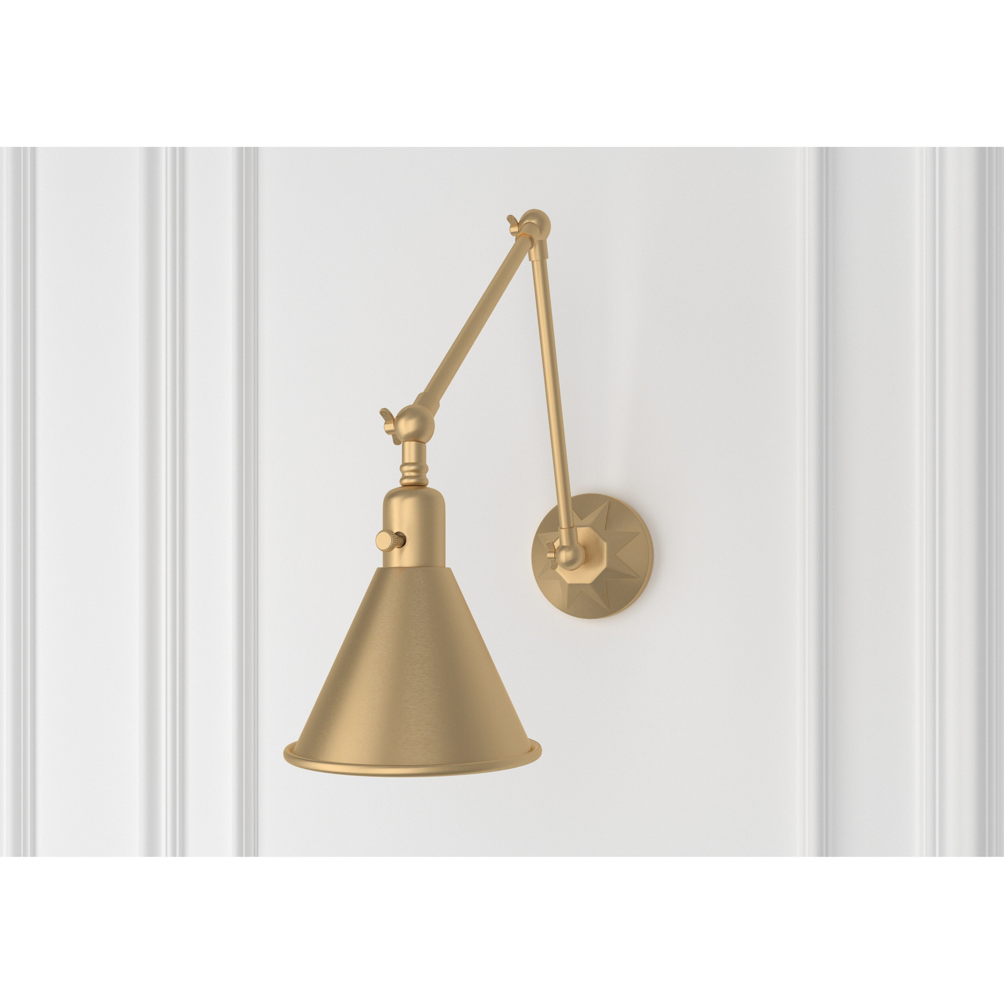 Morgan 24 inch 60.00 watt Aged Brass Task Sconce Wall Light