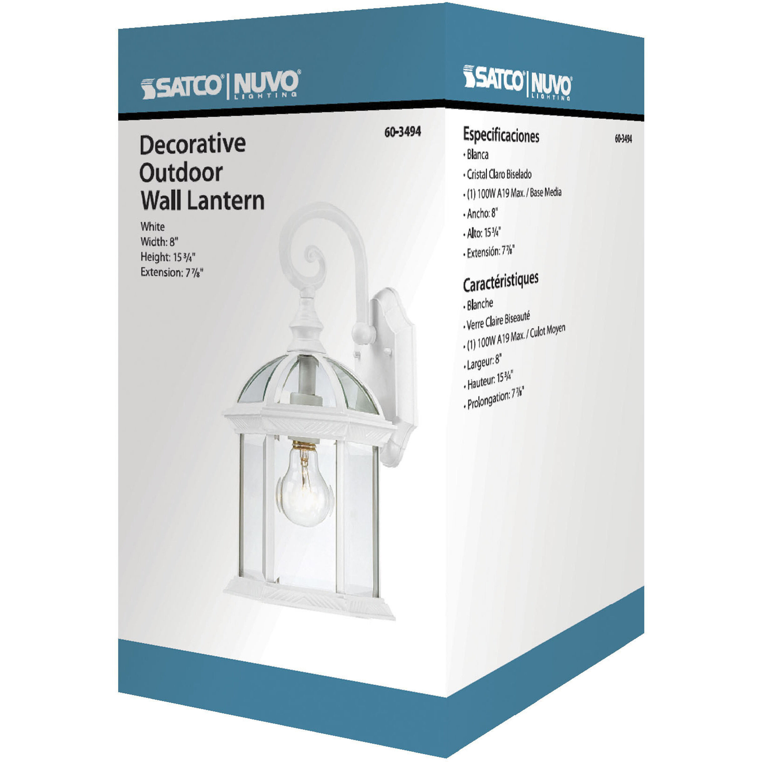 Boxwood 1 Light 16 inch White Outdoor Wall Sconce