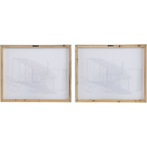 Flight Diptych Grey and Brown Wall Art