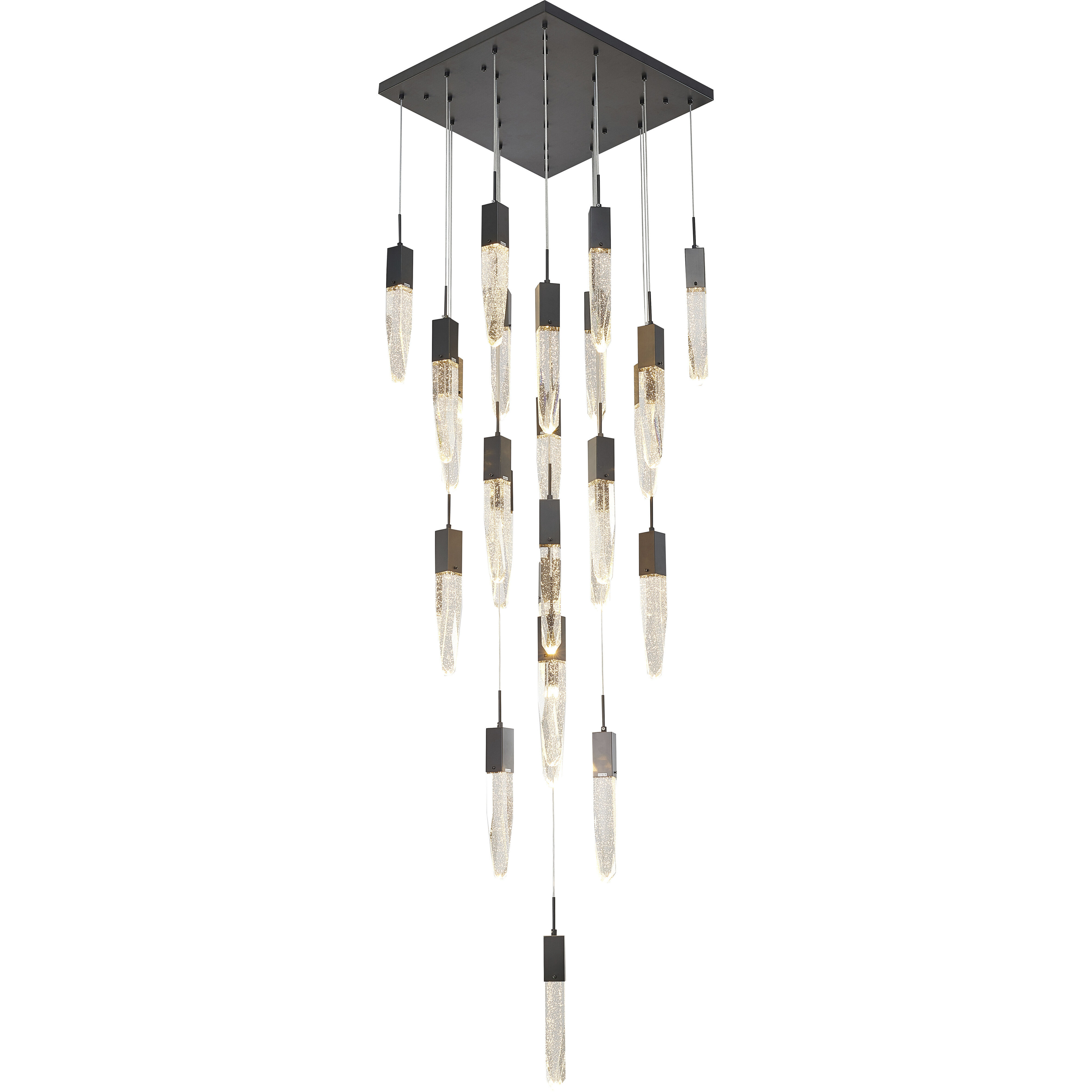 Canada 25 Light 27.5 inch Matte Black Chandelier Ceiling Light