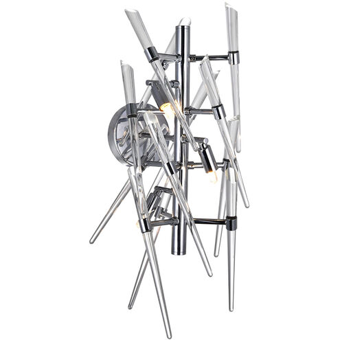 Icicle 3 Light 11 inch Chrome Wall Light