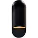 Ambiance Collection - Capsule Wall Sconce Wall Light in Dedicated LED, Carbon Matte Black, 4D x 14H, Form+Finish+Function
