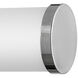 Zevi LED 29 inch Polished Nickel with Lacquered Brass Vanity Light Wall Light, Vertical