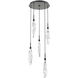 Icefall LED 18.8 inch Burnished Bronze Pendant Chandelier Ceiling Light in 3000K LED