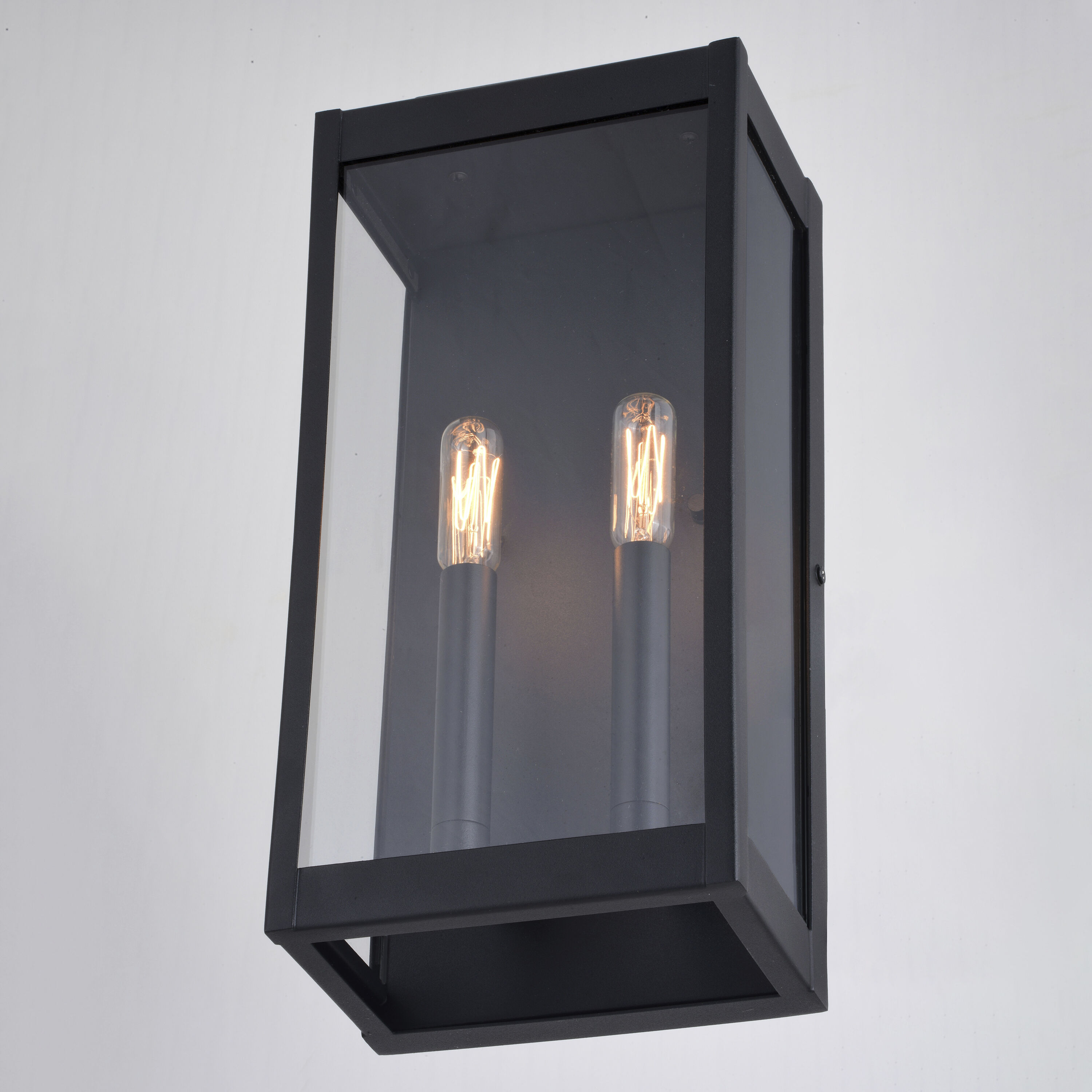 Hampton LED 15.5 inch Textured Black Outdoor Wall