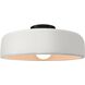 Radiance Collection - Spire LED 13 inch Bisque and Matte Black Semi-Flush Ceiling Light, Form+Finish+Function