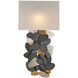 Moon Dust 1 Light 14 inch Hiroshi Gray and Contemporary Gold Leaf and Contemporary Silver Leaf ADA Wall Sconce Wall Light, Hiroshi Koshitaka Collection