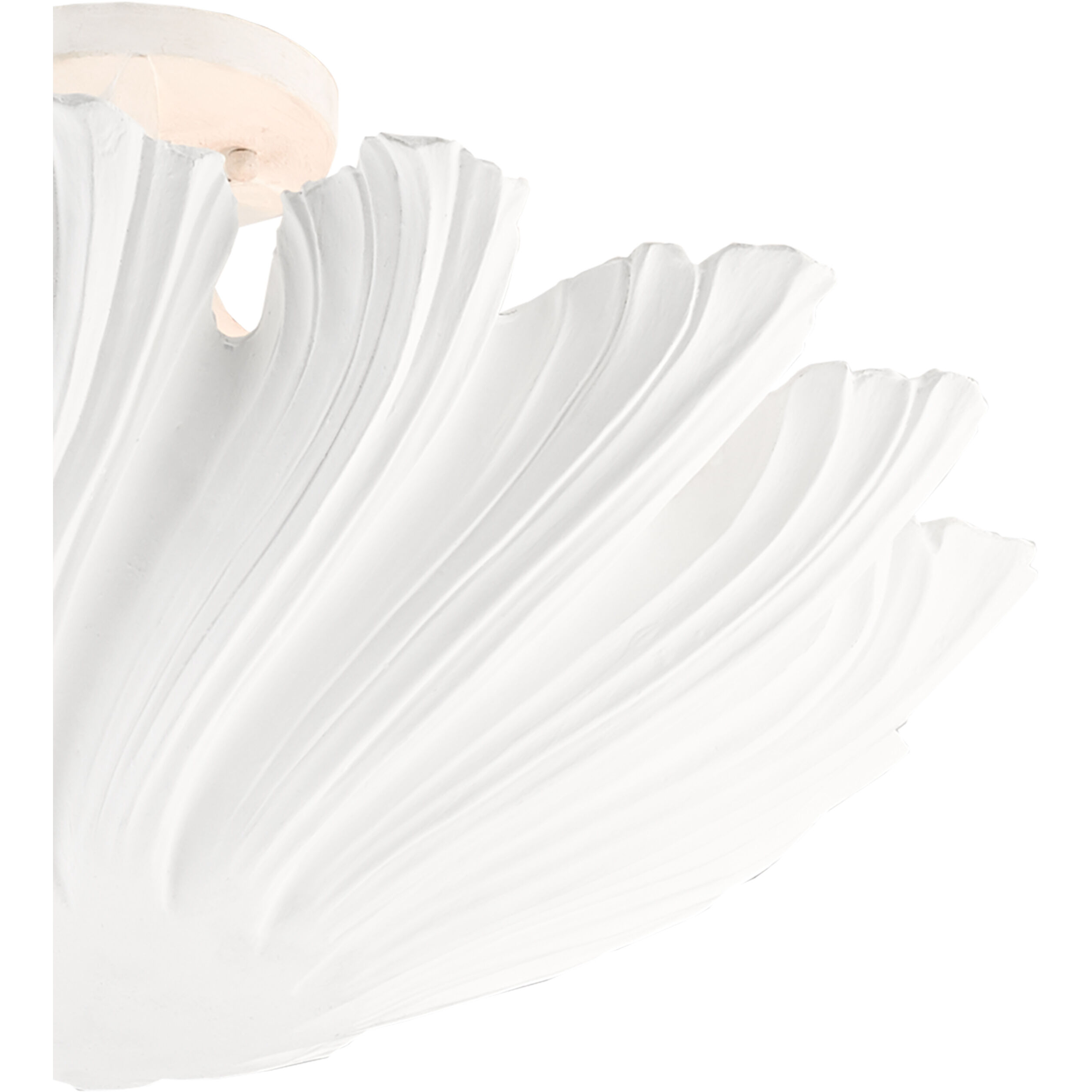 Hadley 3 Light 22.5 inch Gesso White Semi-Flush Mount Ceiling Light