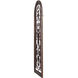 Traditional Scroll Iron with Brown Wood Wall Art