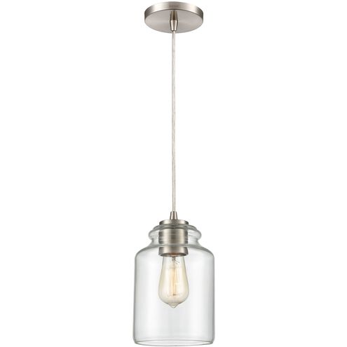 Josie 1 Light 6 inch Satin Nickel Mini Pendant Ceiling Light