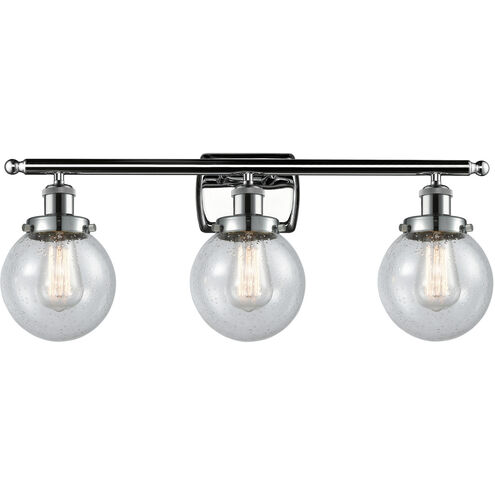 Ballston Beacon LED 26 inch Polished Chrome Bath Vanity Light Wall Light in Seedy Glass, Ballston